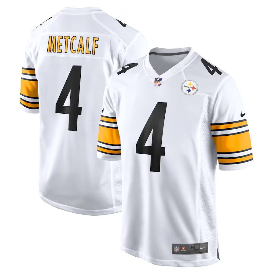 Men Pittsburgh Steelers #4 DK Metcalf Nike White 2025 Game Player NFL Jersey->pittsburgh steelers->NFL Jersey